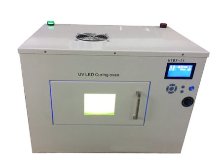 Mid-Powered LED UV Curing Chamber with Rotating Tray (285mm L x 285mm W x 130mm H) For Sale