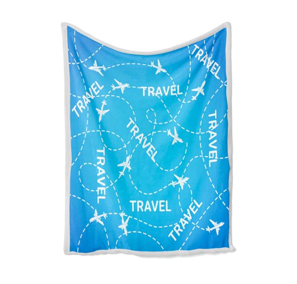 Travel & Planes Designed Bed Blankets & Covers Online Sale