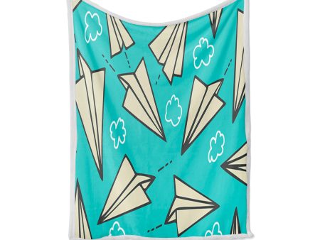 Super Cool Paper Airplanes Designed Bed Blankets & Covers Online Sale