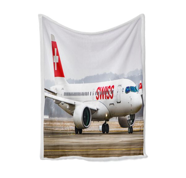 Swiss Airlines Bombardier CS100 Designed Bed Blankets & Covers Hot on Sale