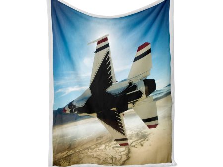 Turning Right Fighting Falcon F16 Designed Bed Blankets & Covers Discount