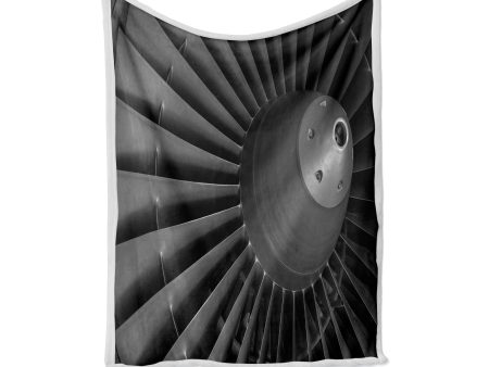 Super View of Jet Engine Designed Bed Blankets & Covers For Cheap