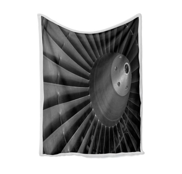 Super View of Jet Engine Designed Bed Blankets & Covers For Cheap