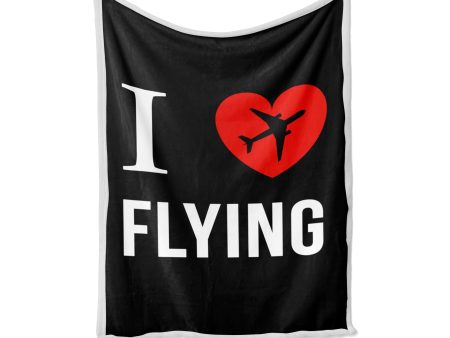 I Love Flying Designed Bed Blankets & Covers Hot on Sale