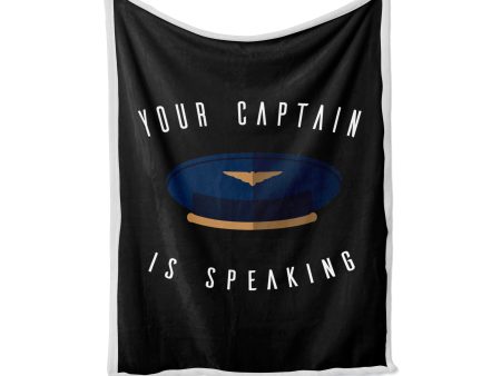 Your Captain Is Speaking Designed Bed Blankets & Covers Online Sale