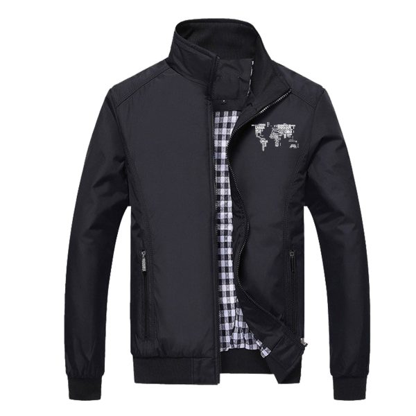 World Map (Text) Designed Stylish Jackets Fashion