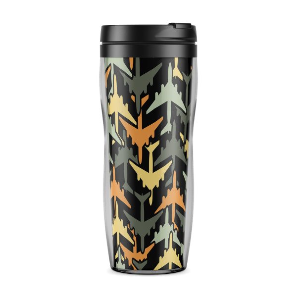 Volume 2 Super Colourful Airplanes Designed Travel Mugs For Cheap