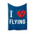 I Love Flying Designed Bed Blankets & Covers Hot on Sale