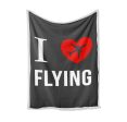 I Love Flying Designed Bed Blankets & Covers Hot on Sale