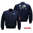 World Map (Text) Designed Pilot Jackets (Customizable) Online Sale