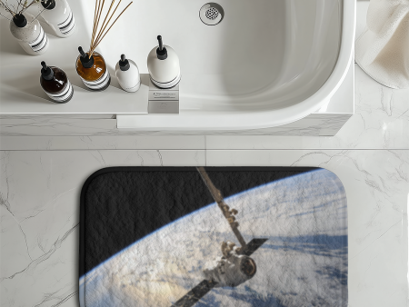 World View from Space Designed Bath Mats Online