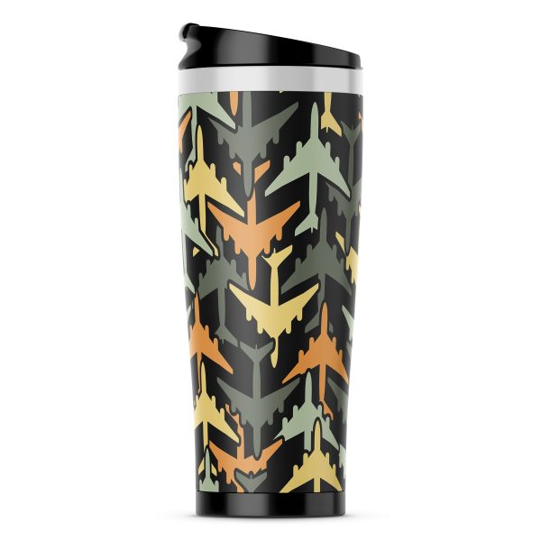 Volume 2 Super Colourful Airplanes Designed Travel Mugs For Cheap