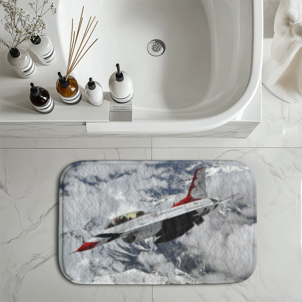 US AirForce Show Fighting Falcon F16 Designed Bath Mats Hot on Sale