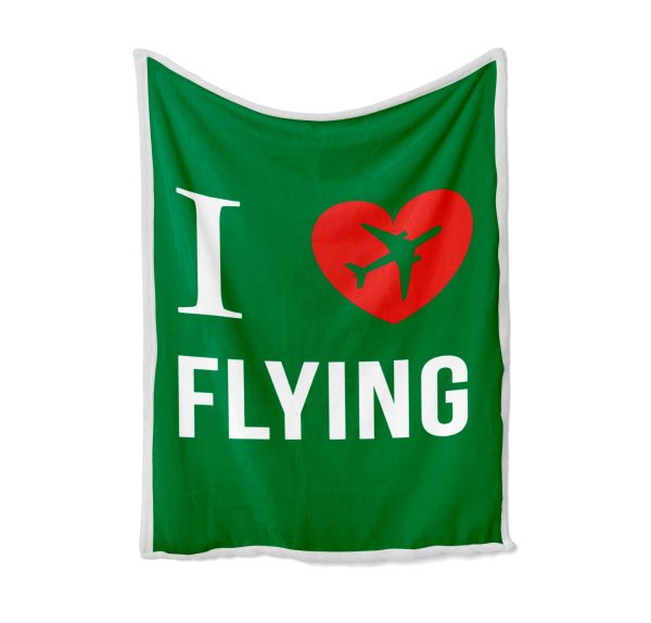 I Love Flying Designed Bed Blankets & Covers Hot on Sale