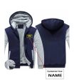 Your Custom Name (Special Badge) Designed Zipped Sweatshirts Cheap