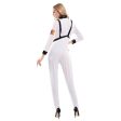 WHITE Space NASA & Astranout Jumpsuit for WOMEN (Halloween) For Sale