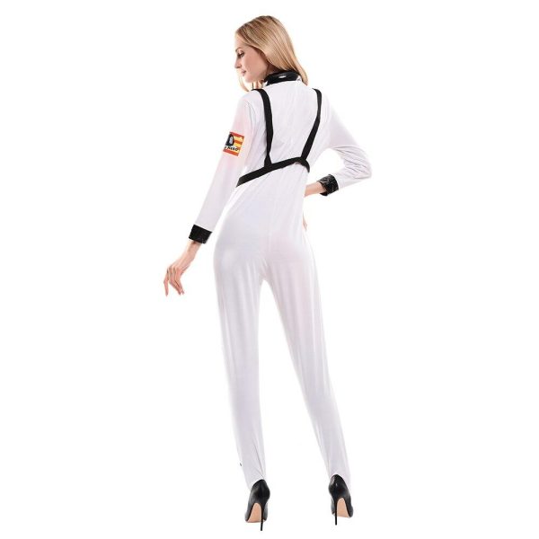 WHITE Space NASA & Astranout Jumpsuit for WOMEN (Halloween) For Sale