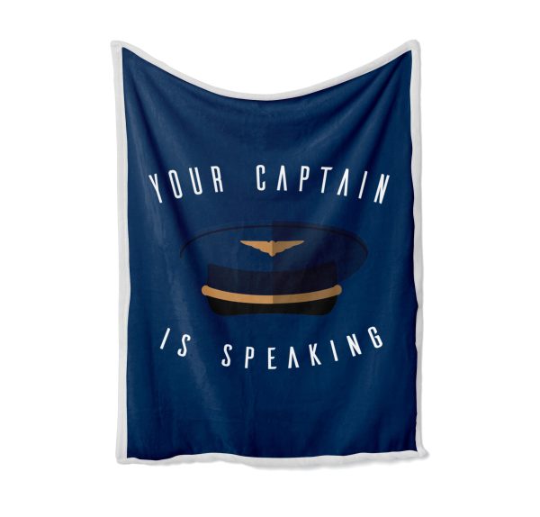 Your Captain Is Speaking Designed Bed Blankets & Covers Online Sale