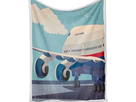 Vintage Boeing 747 Designed Bed Blankets & Covers Discount