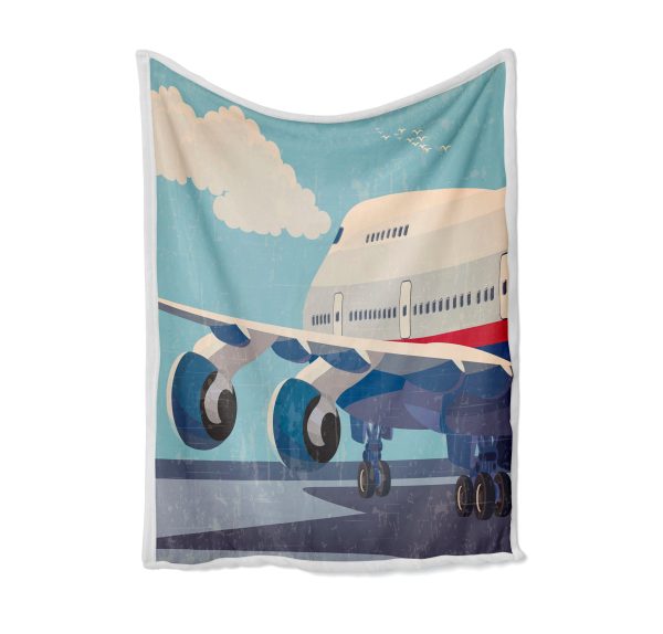 Vintage Boeing 747 Designed Bed Blankets & Covers Discount