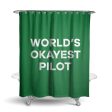 World s Okayest Pilot Designed Shower Curtains Fashion