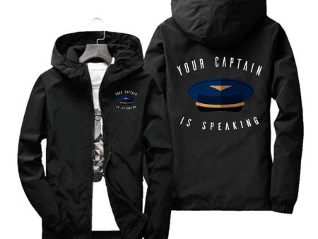 Your Captain Is Speaking Designed Windbreaker Jackets Online