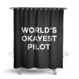 World s Okayest Pilot Designed Shower Curtains Fashion