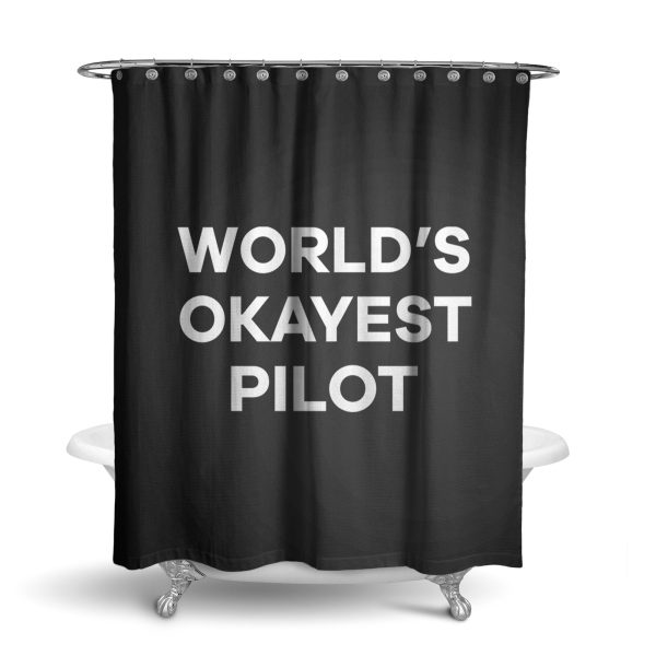 World s Okayest Pilot Designed Shower Curtains Fashion