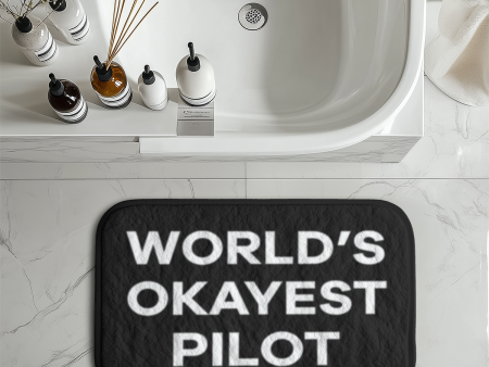 World s Okayest Pilot Designed Bath Mats Sale