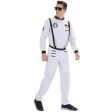 WHITE Space NASA & Astranout Jumpsuit for Men (Halloween) For Discount