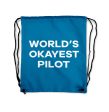 World s Okayest Pilot Designed Drawstring Bags Online Hot Sale