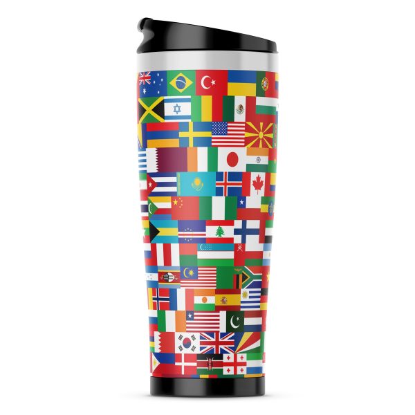 World Flags Designed Travel Mugs Hot on Sale